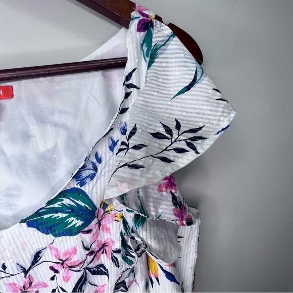 Joe Fresh Floral Maxi Dress Size Large 100% Cotton - Picture 5 of 11